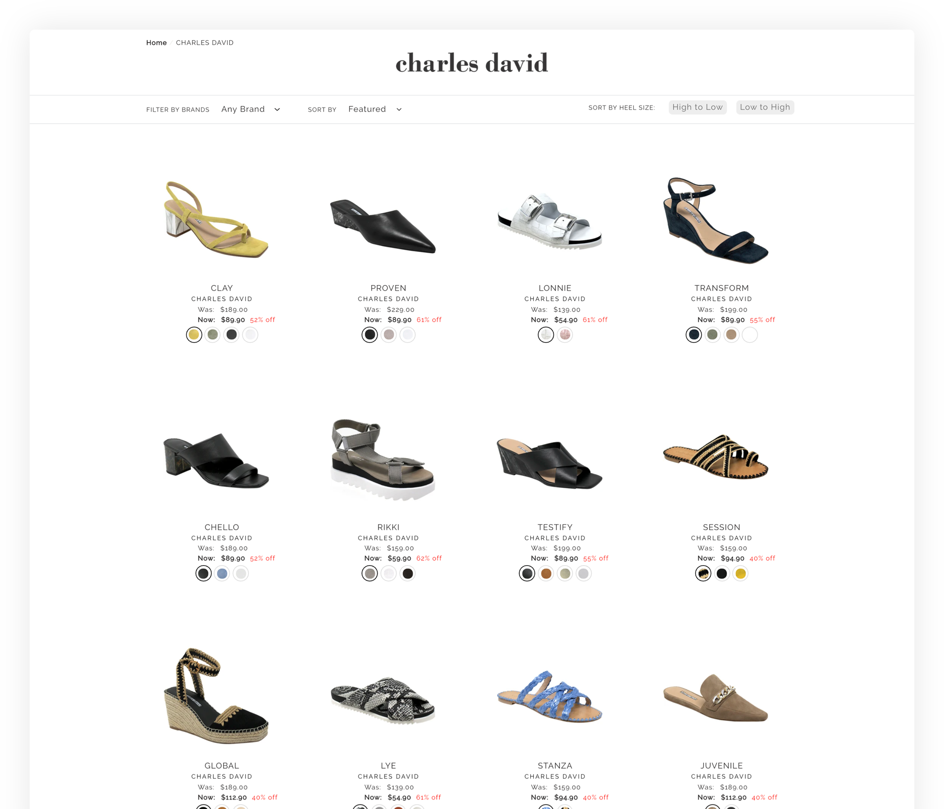 charles david shoes official website