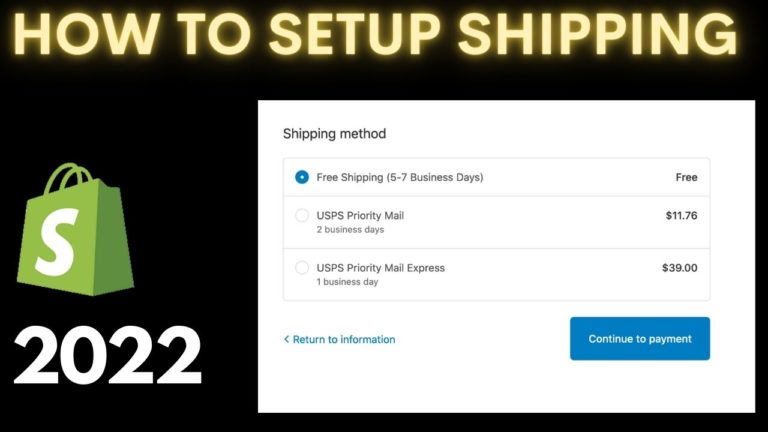Complete Guide to Setting Up Shipping in Shopify